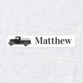 トラックラベルにアイロン ラベル (デザイン2)