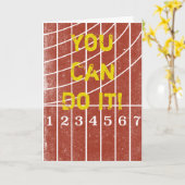 トラックランナーの勇気付けられるカード カード (黄色い花)