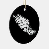 トラックロゴのオーナメントの黒 セラミックオーナメント (右)