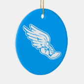 トラックロゴのオーナメントw/nameの青 セラミックオーナメント (右)
