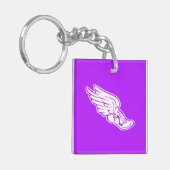 トラックロゴキーチェーン(名前は紫) キーホルダー (正面左)
