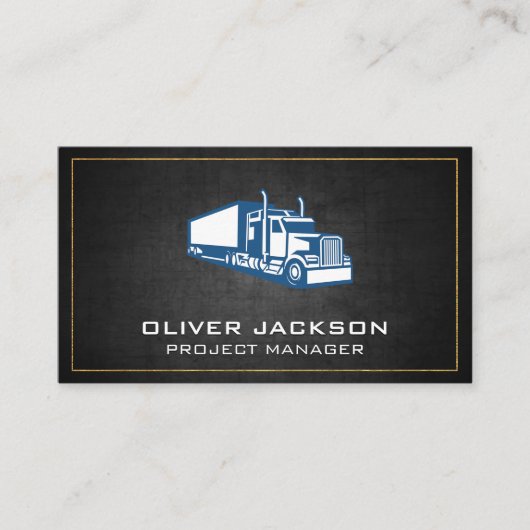 トラックロゴ | 工業用 名刺 (正面)