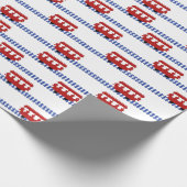 トラック上のトロリー ラッピングペーパー (角)