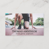 トラック上のランナー 名刺 (正面)