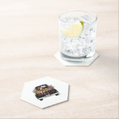 トラック付きハロウィーンハイランド牛 ペーパーコースター (インサイチュ)