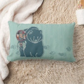 トラック付き部族スピリットベア先住民アメリカン ランバークッション (ブランケット)