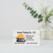 トラック会社の名刺の曳航 名刺 (スタンド正面)