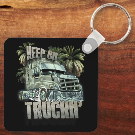 トラック保カーのトラックをトラックでトラックするトラックのトラック キーホルダー (裏面)
