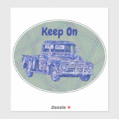 トラック保トラックのアートオーバルシール シール (シート)