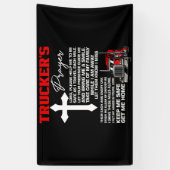 トラック保祈りの言葉私の安全なトラックドライバー 横断幕 (縦)