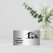 トラック修理カスタムQR 名刺 (スタンド正面)