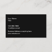 トラック及びトラックの運転手の名刺 名刺 (裏面)