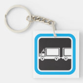 トラック及びトレーラー キーホルダー (正面)