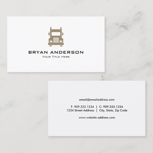 トラック名刺 名刺 (正面/裏面)