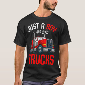 トラック好き男子のためのセミトラックTシャツ キッズ・トドラー Tシャツ