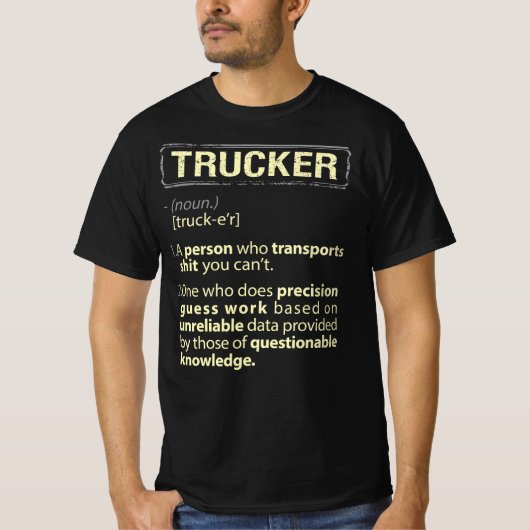 トラック実在カーアメリカの定義 Tシャツ (正面)