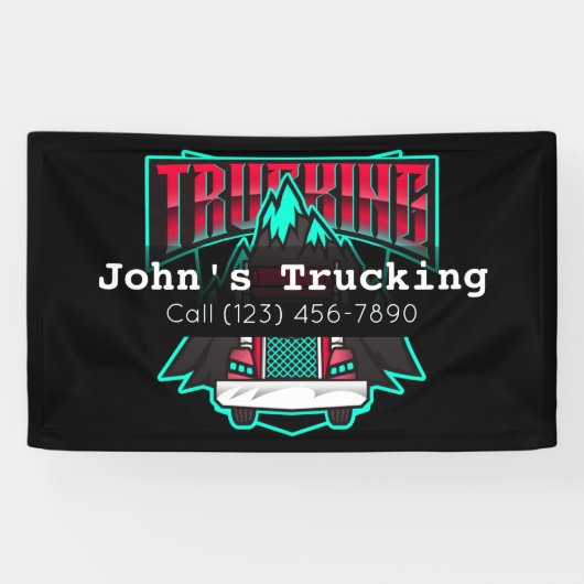 トラック広告キング会社のビジネスバナー 横断幕 (横)