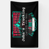 トラック広告キング会社のビジネスバナー 横断幕 (縦)