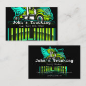 トラック広告キング会社サービスの運搬 名刺 (正面/裏面)