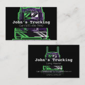 トラック広告キング会社サービス輸送ブシン 名刺 (正面/裏面)