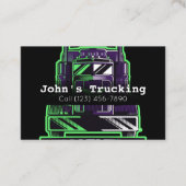 トラック広告キング会社サービス輸送ブシン 名刺 (正面)