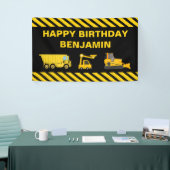 トラック建築誕生日パーティバナー 横断幕 (トレードショー)