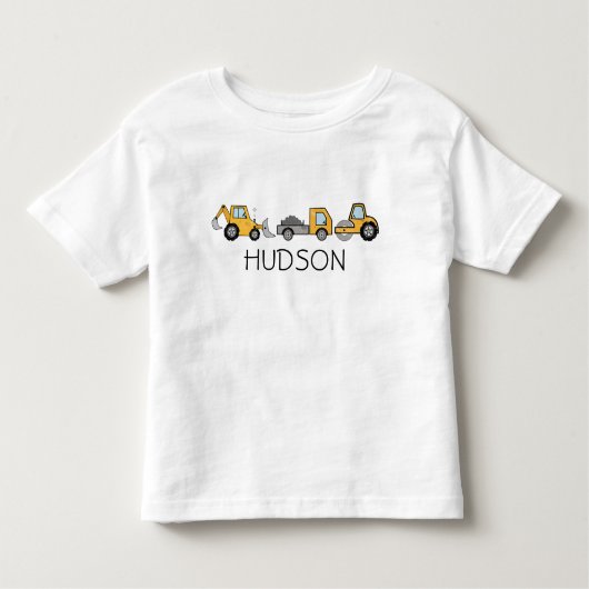 トラック建設 | オーダーメイド建設 トドラーTシャツ (正面)