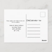 トラック引っ越しましたの新しい住所の通知  ポストカード (裏面)