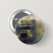 トラック恋人のための大きい装備の貨物自動車及びトラック 缶バッジ (正面&裏面)