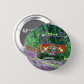 トラック恋人のための大きい装備の貨物自動車及びトラック 缶バッジ (正面&裏面)