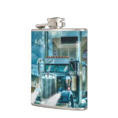 トラック恋人のための青い家畜運搬車及びハイウェー フラスク (左)