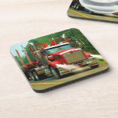 トラック愛好家のための大型トラックとハイウェイアート コースター (左側)