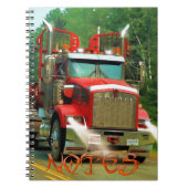 トラック愛好家のための大型トラックとハイウェイアート ノートブック (正面)