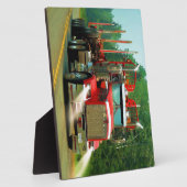 トラック愛好家のための大型トラックとハイウェイアート フォトプラーク (側面)