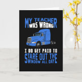 トラック愛用トラック運転手トラックギおもしろいフトアイディア カード (黄色い花)