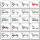 トラック支払ラベル経費トラッカー予算プランナー シール (正面)