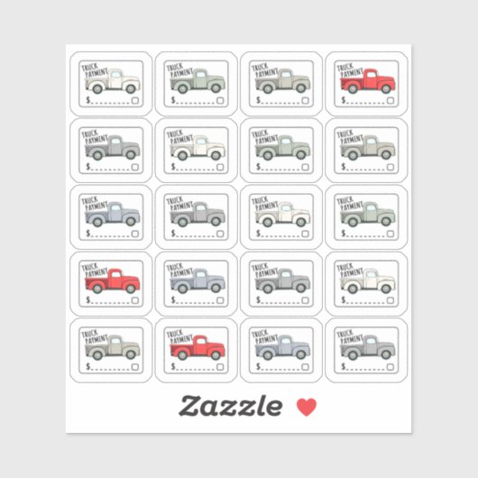 トラック支払ラベル経費トラッカー予算プランナー シール (シート)