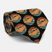 トラック改造ヴィンテージの夕焼け ネクタイ (ロール)