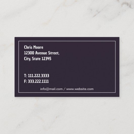 トラック整備士修理 名刺 (裏面)