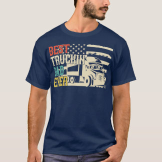 トラック最高のキングパパエバー Tシャツ