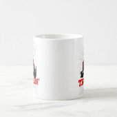 トラック最高のキンパパEver Big Rig Trucker Fatを更新 コーヒーマグカップ (中央)