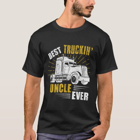 トラック最高のクの叔父のTee Truckerギフトの父親 Tシャツ (正面)