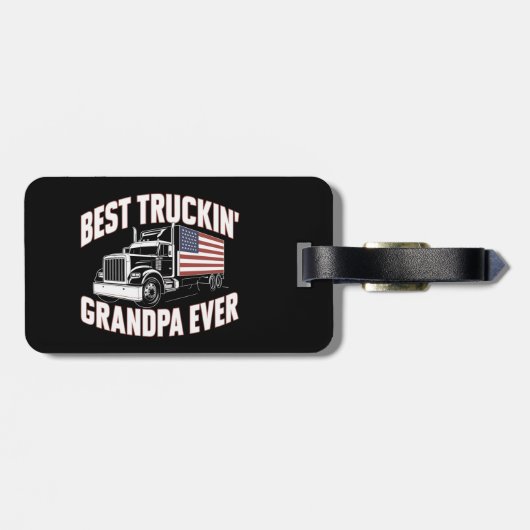 トラック最高のク・グランパ ラゲッジタグ (裏面横)