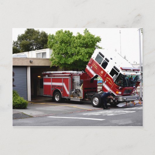 トラック検査 ポストカード (正面)