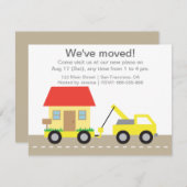 トラック牽引ハウス我々はアナウンスを移動 招待状 (正面/裏面)