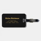 トラック生まれのレトロドライバのヴィンテージになるトラック車 ラゲッジタグ (裏面横)