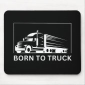 トラック生まれへ（白） マウスパッド (正面)