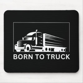 トラック生まれへ（白） マウスパッド