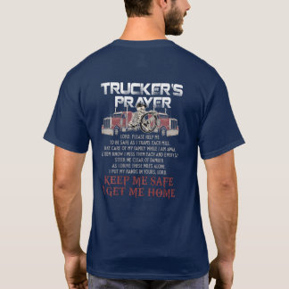 トラック祈りの言葉父の日 – セミトラックドライバー Tシャツ