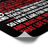 トラック祈りの言葉 ポスター (角)